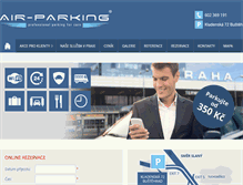 Tablet Screenshot of air-parking.cz